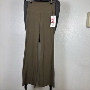 Elegant Olive Green Flare Legging Pants‎
